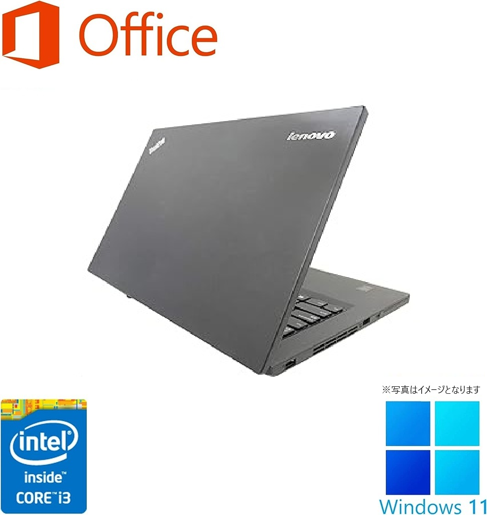 Lenovo ノートPC T450/14型/MS Office 2019/Win 11 Pro/Core i3-5010U
